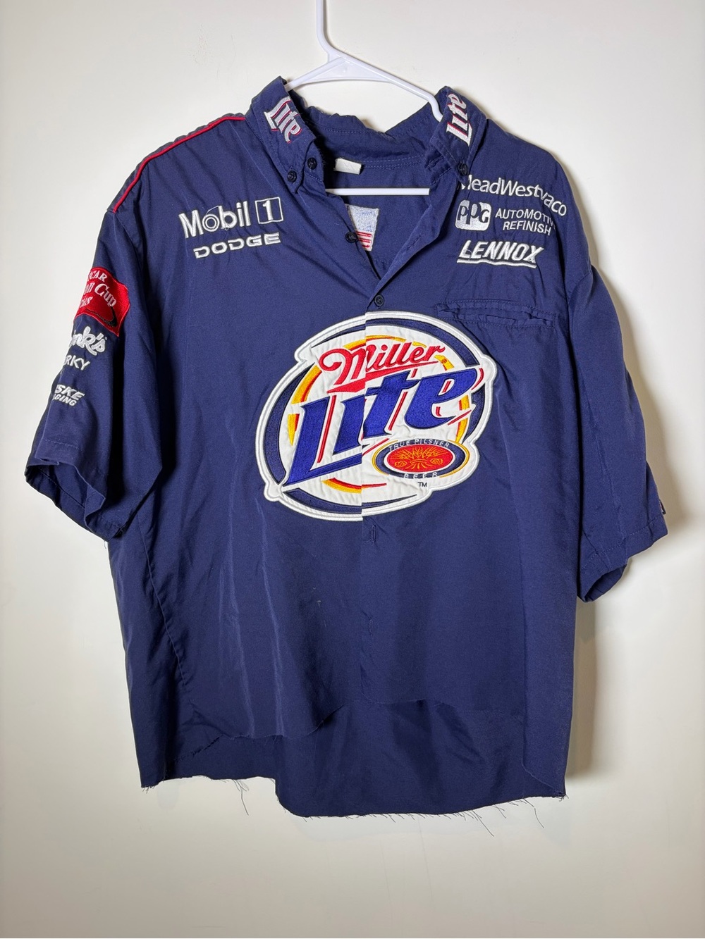 Miller Lite Men’s XL Pit Crew Short-Sleeve Shirt - Richardson
